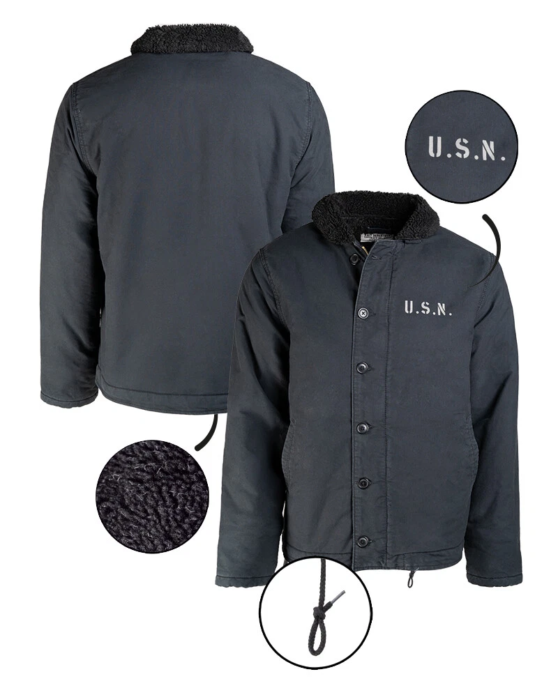 Usn Deck Jacket In Vintage Outerwear Coats & Jackets For Men for