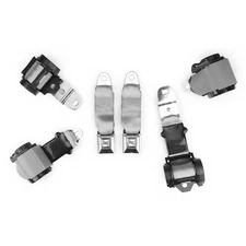 1972-1973 Corvette Dual Retractor Shoulder Seatbelt System PushButton