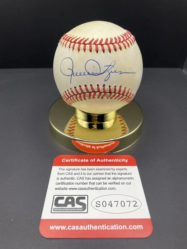 Rollie Fingers HOF Signed Baseball CAS Cert 