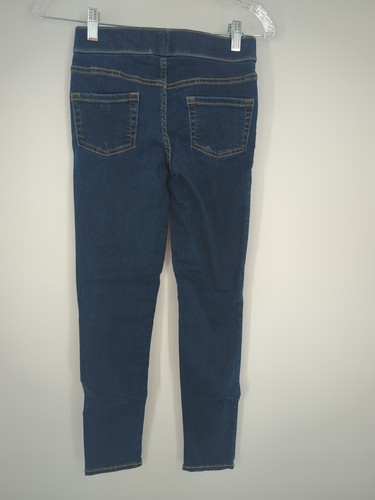 Cat & Jack Girls Jeggings 14 Slim Ultimate Stretch Dark Distressed Denim Jeans - Picture 3 of 3