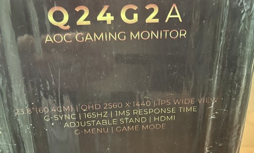 Écran Gaming 24 Pouces AOC Q24G2A/BK 165hz Neuf - Imagen 4 de 5