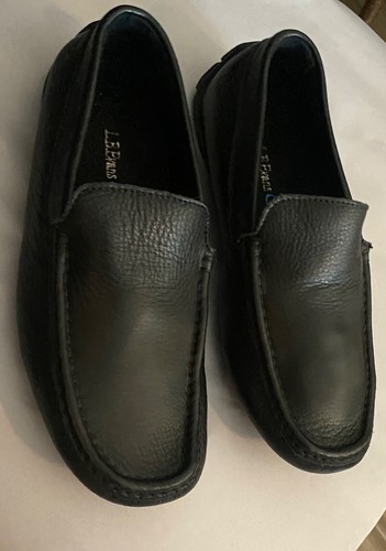 Men Shoes Loafer L.B. Evans Alton Leather Soft Moccasin Black 9M Nice - Picture 9 of 14