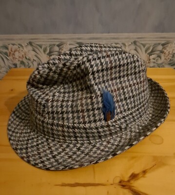 Trilby Hat Tweed Cashmere -small UK