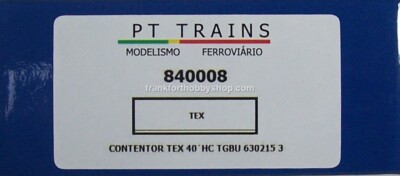 PT TRAINS #840008  HO 40 ' HC CONTAINER TEX  Road # TGBU 630215 3