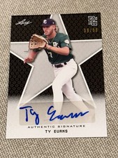 TY EVANS 2020 Leaf Perfect Game Black Autograph #39/50 FLORIDA GATORS