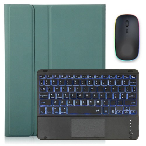 Backlit Touchpad Keyboard Case Mouse For iPad 7/8/9/10/11th Gen A16 Air M3 2025 - Picture 24 of 46