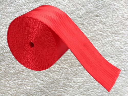 Car 142"/3.6M Seat Belt Webbing Polyester Safety Retractable Truck Red Durable - Picture 2 of 7