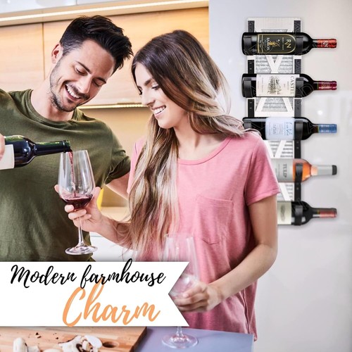 Chic Wall-Mounted Towel Holder & Wine Rack - Adds Vintage Flair to Your Home - Picture 9 of 10