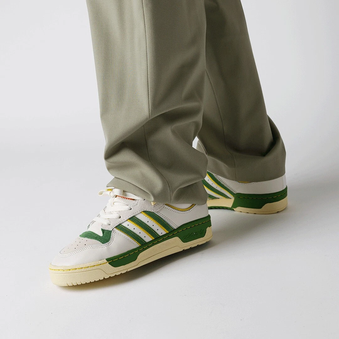 adidas Originals leather sneakers Rivalry Low 86 white color