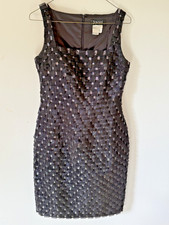 Jovani Black Sleeveless Knee-Length Shimmer Tab Cocktail Dress Women’s Size 6