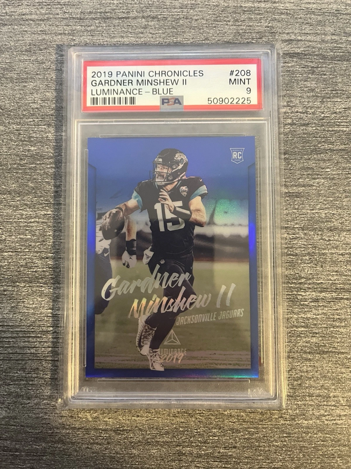 Gardner Minshew II Panini Chronicles Luminance #208 Blue