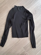 Bershka Gr M Pullover Schwarz Basic