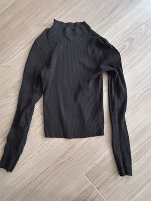 Bershka Gr M Pullover Schwarz Basic