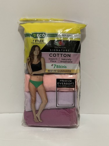 Fruit Of The Loom Signature Women’s Bikini Underwear 7 Pack Size 8/XL