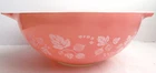Vintage Pyrex Glass Cinderella Bowl Pink Gooseberry 444 Large Mixing