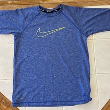 Boys Nike Blue Dri-FIT T-Shirt swim spf 40