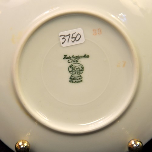Hutschenreuther Demitasse Cup & Saucer Pink Floral Garlands w/Gold 1946-1948 - Picture 20 of 24