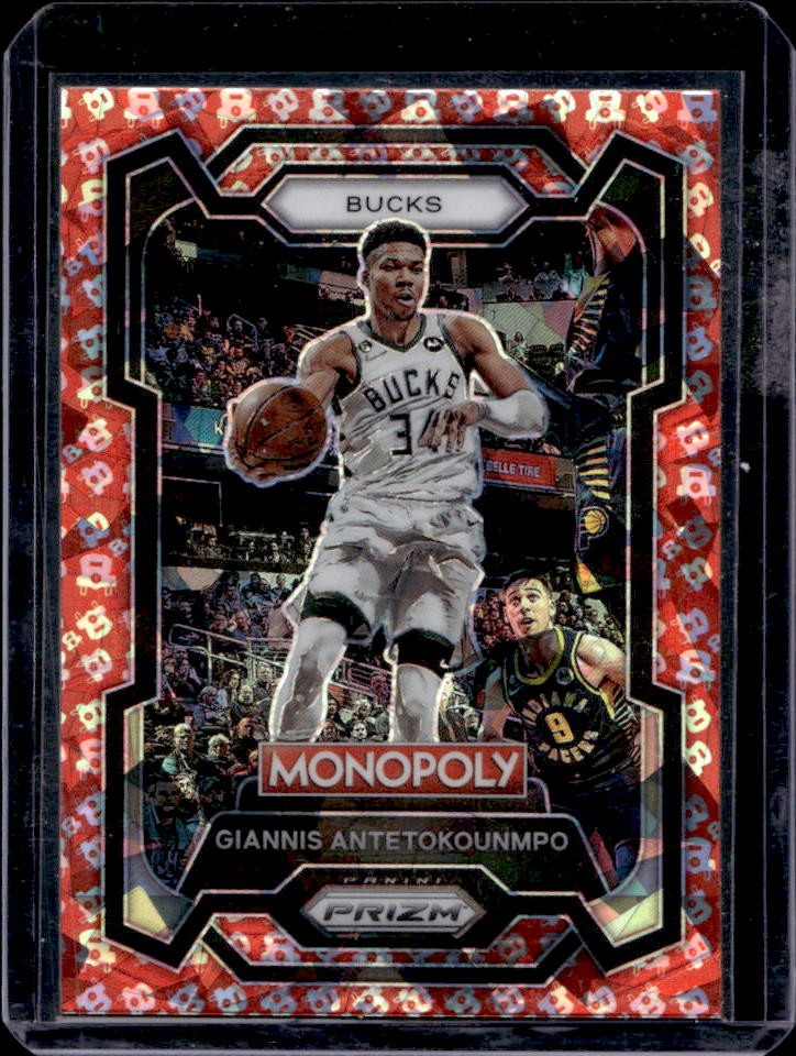 2023-24 Panini Prizm Monopoly Giannis Antetokounmpo Free Parking #49 Bucks