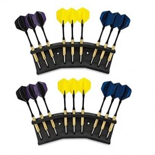 2 Pcs Wall Mounted Dart Holder, Dart Racks to Display 6 and 9 Darts, Unique G...