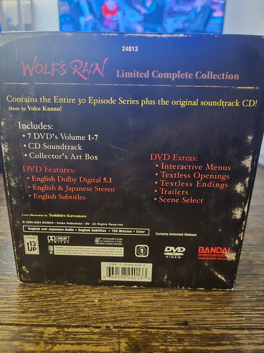 Wolfs Rain - Complete Collection (DVD, 2005, Limited Edition Boxed