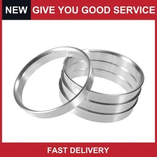 Universal OD 65.1mm to ID 60.1mm Aluminum Alloy Car Hub Centric Rings Pack of 4