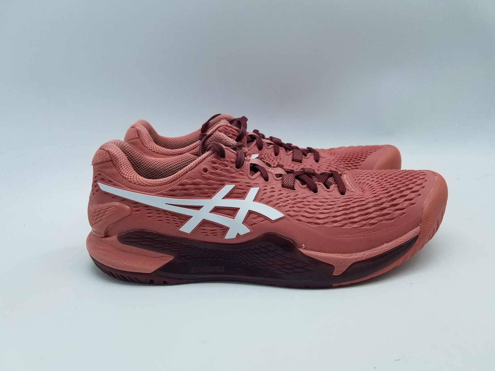 Asics Gel-Resolution 9 Women's Size 10 Tennis Pickleball Shoes Light Garnet thumbnail 2