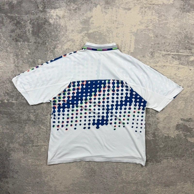 Vintage Lotto Tennis Polo Shirt M/L Men’s* 90s Embroidered Logo Graphic Print image 4