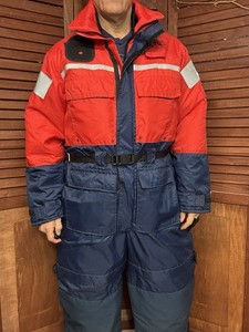 STEARNS 2XL XXL ORANGE ANTI-EXPOSURE COVERALL WORK PFD I580 model 29-58