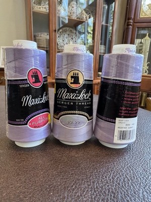 Lot Of 3 Maxi-Lock Serger Thread Polyester 3000 Yards Orchid NEW