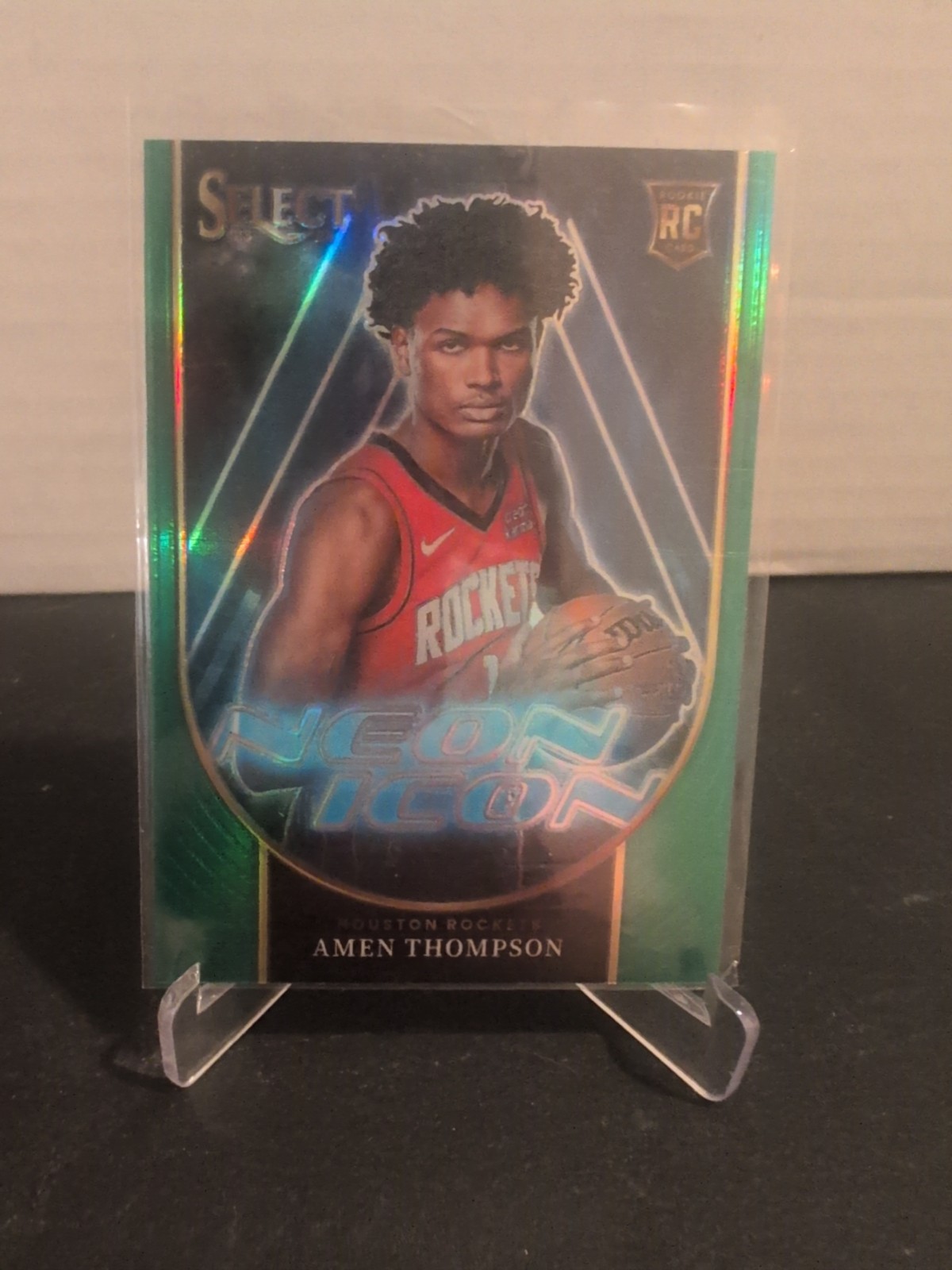2023-24 Select Amen Thompson RC Neon Icons Green Prizm #20