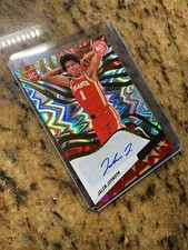 JALEN JOHNSON 2021-22 Panini Revolution Rookie RC Auto Fractal #/100 ATL Hawks