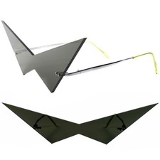 Anime Comic Robot Costume Cosplay Black Scalene Triangle Cool Shades Sun Glasses