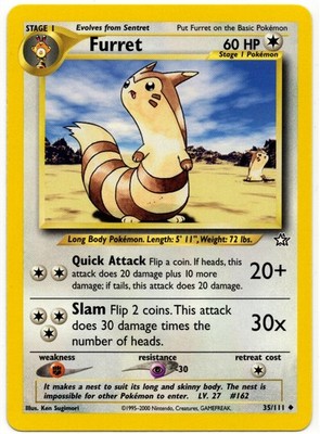 Pokemon - Furret 35/111 Neo Genesis LP