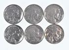 1930-1937 XF/AU Better Condition: Great Detail in Buffalo Horn 6 Coin Lot *880