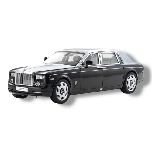 Kyosho 1/18 Rolls Royce Phantom EWB Black Silver Diecast Model Luxury Collector - Picture 2 of 6