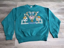 Vintage Floral Birds Cottagecore Granny Sweatshirt Home Where the Heart Is M USA