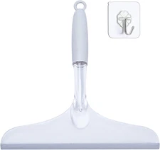 Shower Squeegee for Bathroom Glass Doors and Mirror, 10'' Rubber Window Cleaner