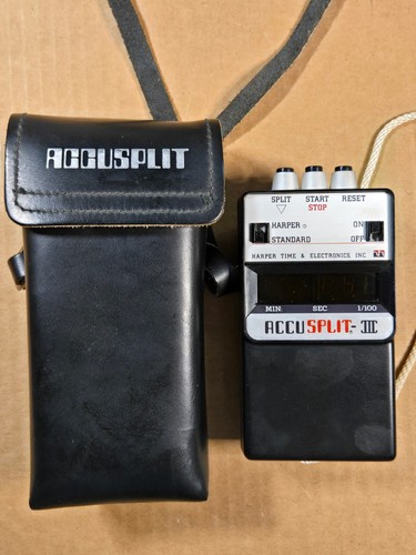 ACCUSPLIT III Harper Time Electronics Vintage Stop Watch 1970's Parts OR Repair - Picture 1 of 5