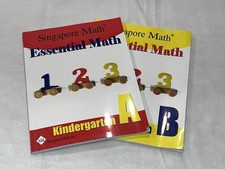 Essential Math Kindergarten A  B Workbook Set - Singapore Math - Homeschool