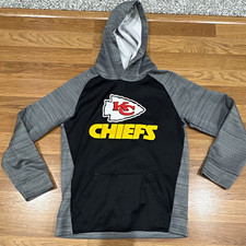 NFL Team Apparel Kansas City Chiefs NFL Youth M Hoodie Sweatshirt Black Gray