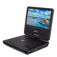 Groov-e Portable DVD Player 7" LCD Swivel Screen USB SD Rechargeable Battery