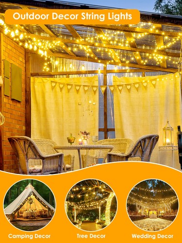 66Ft 200 LED Fairy Lights Plug in, Waterproof String Lights Outdoor & Indoor ... - Picture 7 of 7