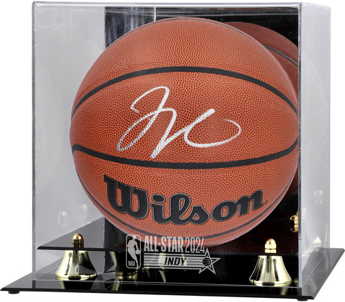 Jayston Tatum Celtics Signed Wilson Indoor/Outdoor Ball w/ASG Logo Display Case - Picture 1 of 1