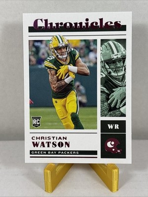 2022 Panini Chronicles PINK #39 Christian Watson ROOKIE CARD RC