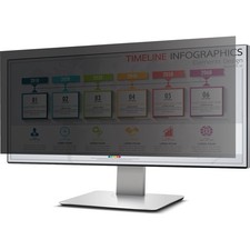 Rocstor PrivacyView Premium Privacy Filter for 34" Widescreen Landscape Monitor