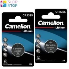 2 Camelion CR2325 batteries Lithium 3V Pil à Bouton DL2325 BR2325 1BL Exp 2033