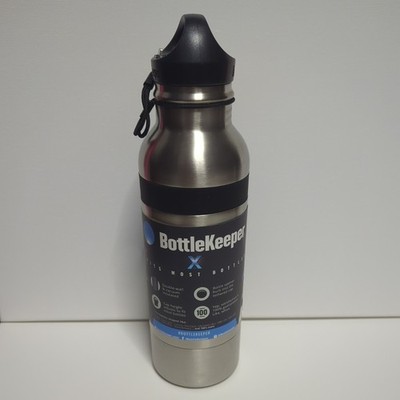 Beer Bottle Thermos.NEW BOTTLEKEEPER - 12 oz Standard Bottle Size - BlackChrome 