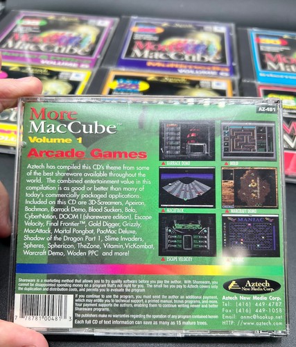 Vintage Games Apple MAC More MacCube 7 CD ROM’s - Picture 3 of 3