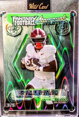 2026 Wild Card Atompunk - Germie Bernard - Green Wave Foil - 3/5 - RC