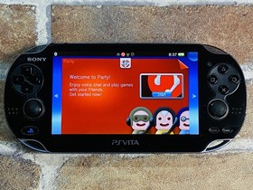 PS Vita PCH-1000 Crystal Black SONY Playstation Tested 8GB Charger Mine Craft P